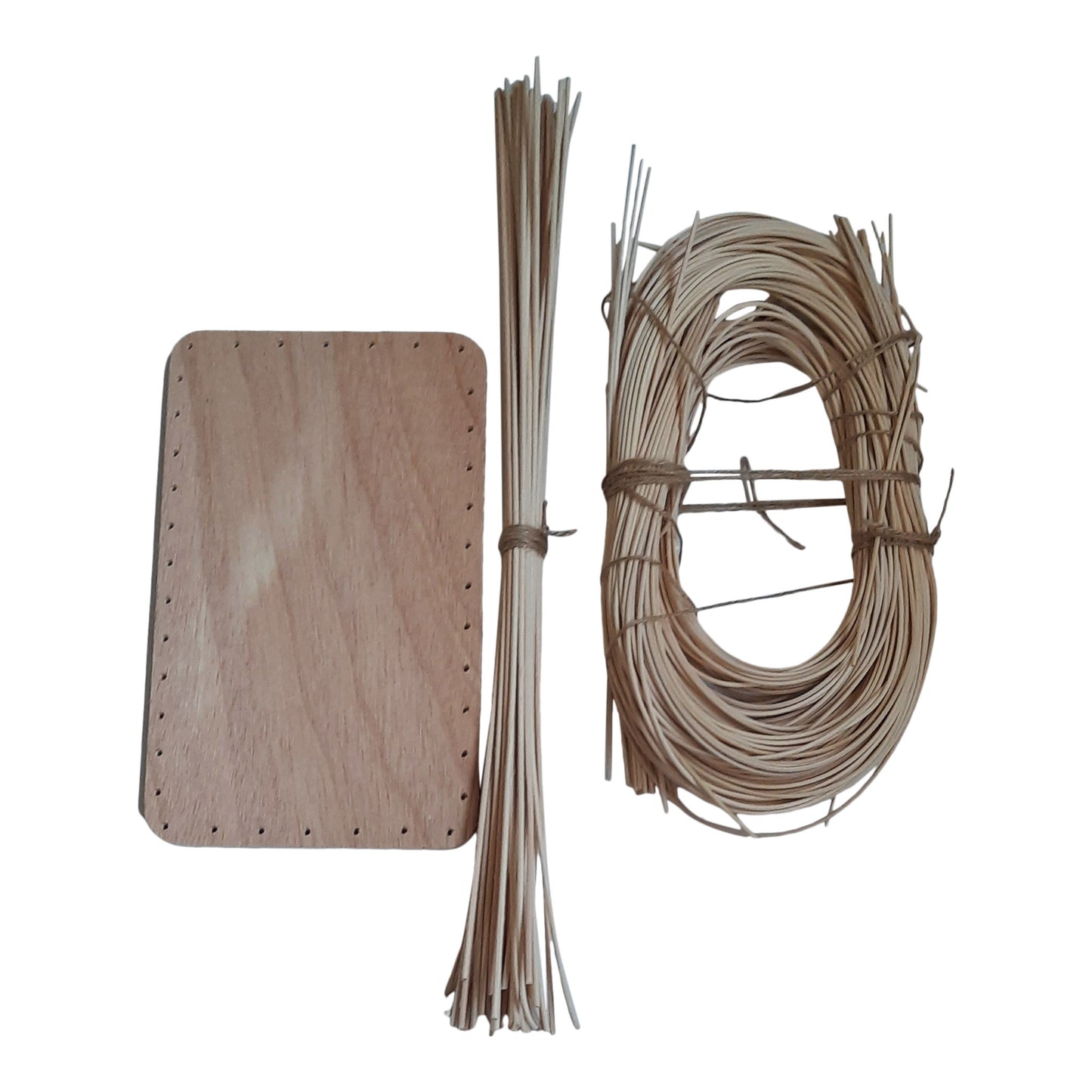 Peddigrohr Korbflechtset 3 Böden, Runder 18c, Oval15*25cm, abgerundeten Ecken 15*25cm